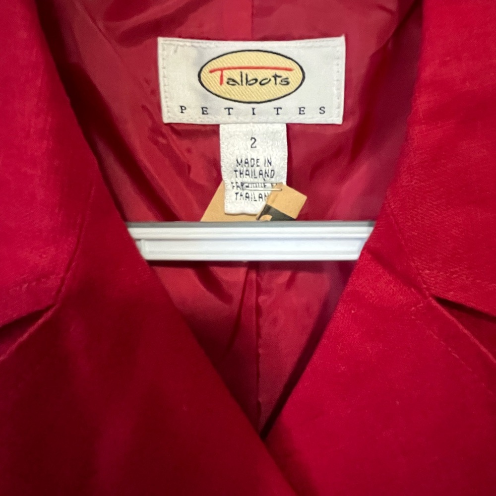Talbots Red Button-Down Mini Dress - image 2